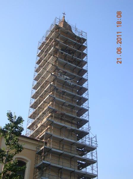 Montaggio e noleggio ponteggi per edifici storici, chiese e monumenti. Cantiere 12-03